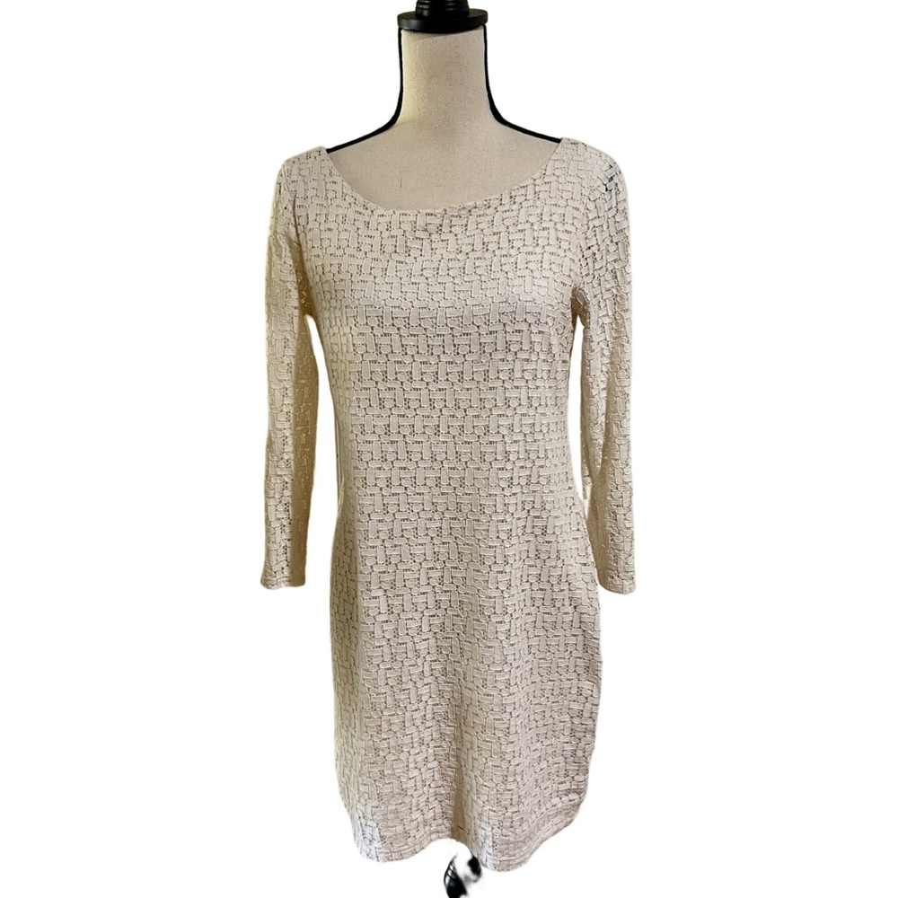 Banana Republic Cream Lace Dress